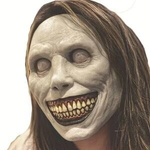 Creepy Halloween Mask Smiling Demon Horror Cosplay Costume Halloween Clown NEW